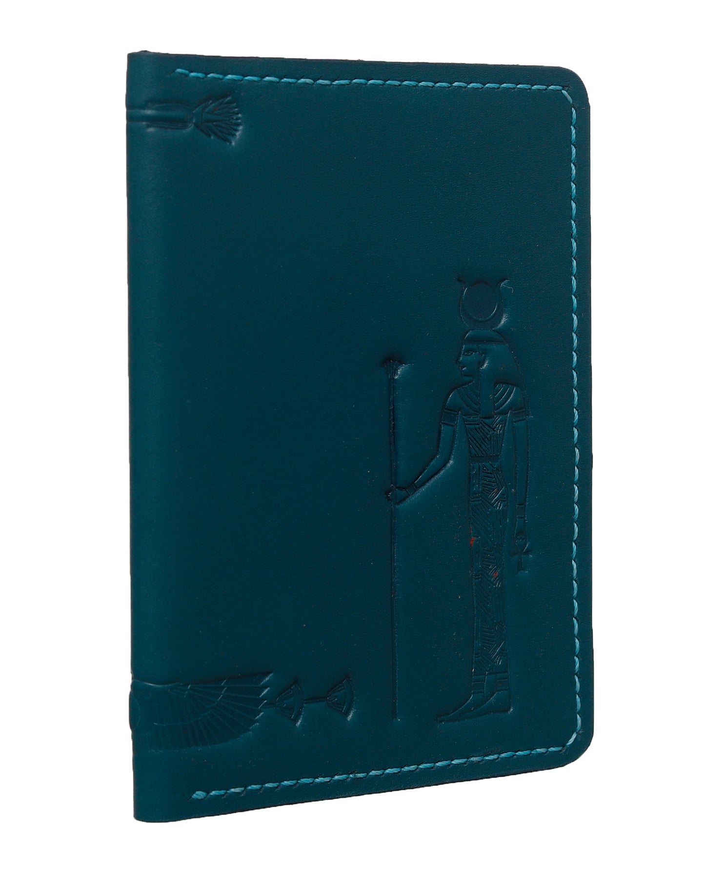 Pharaonic Design Leather Passport Holder 15*10.5 cm