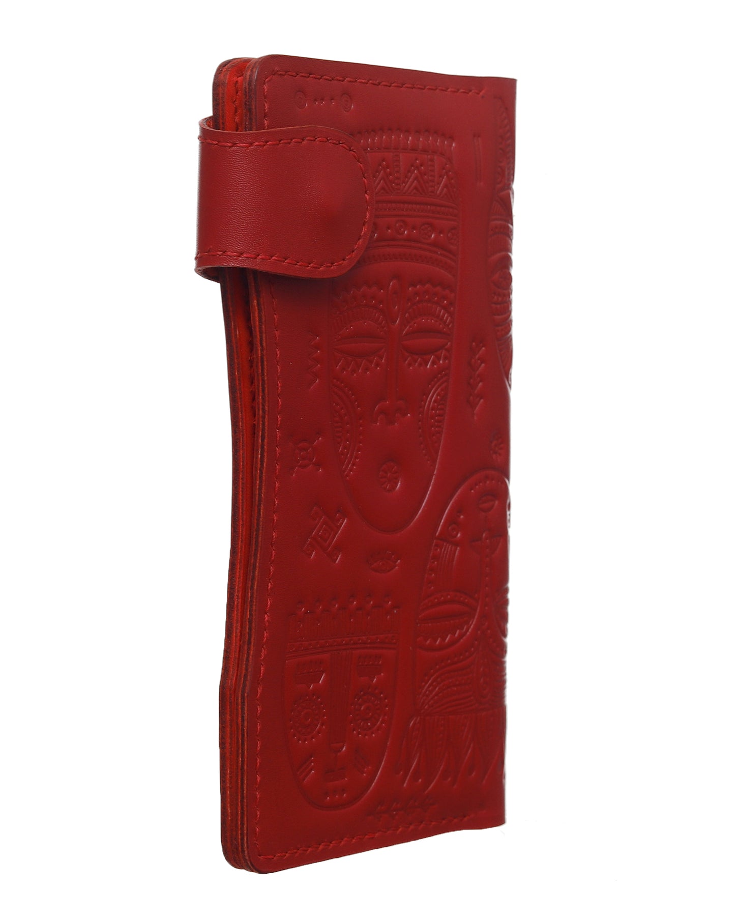 Long Wallet African Design Leather 19*10 cm