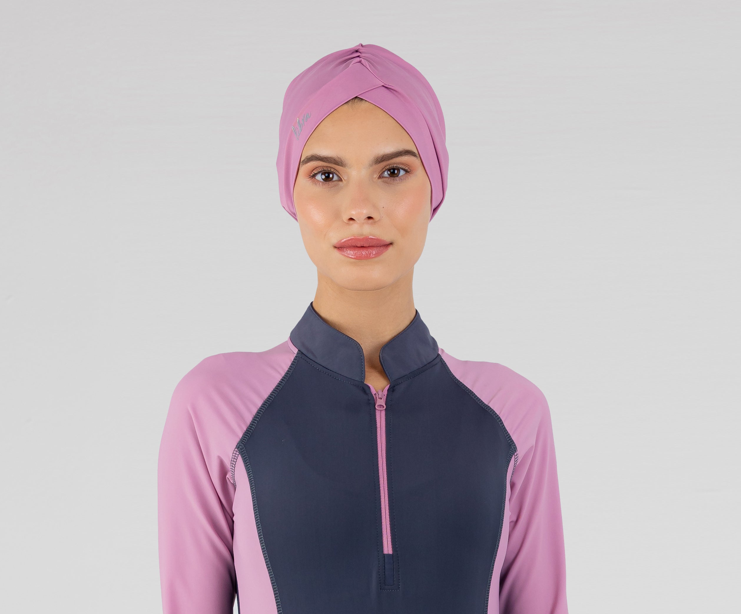 Lycra Sleek Swim Turban - Pink