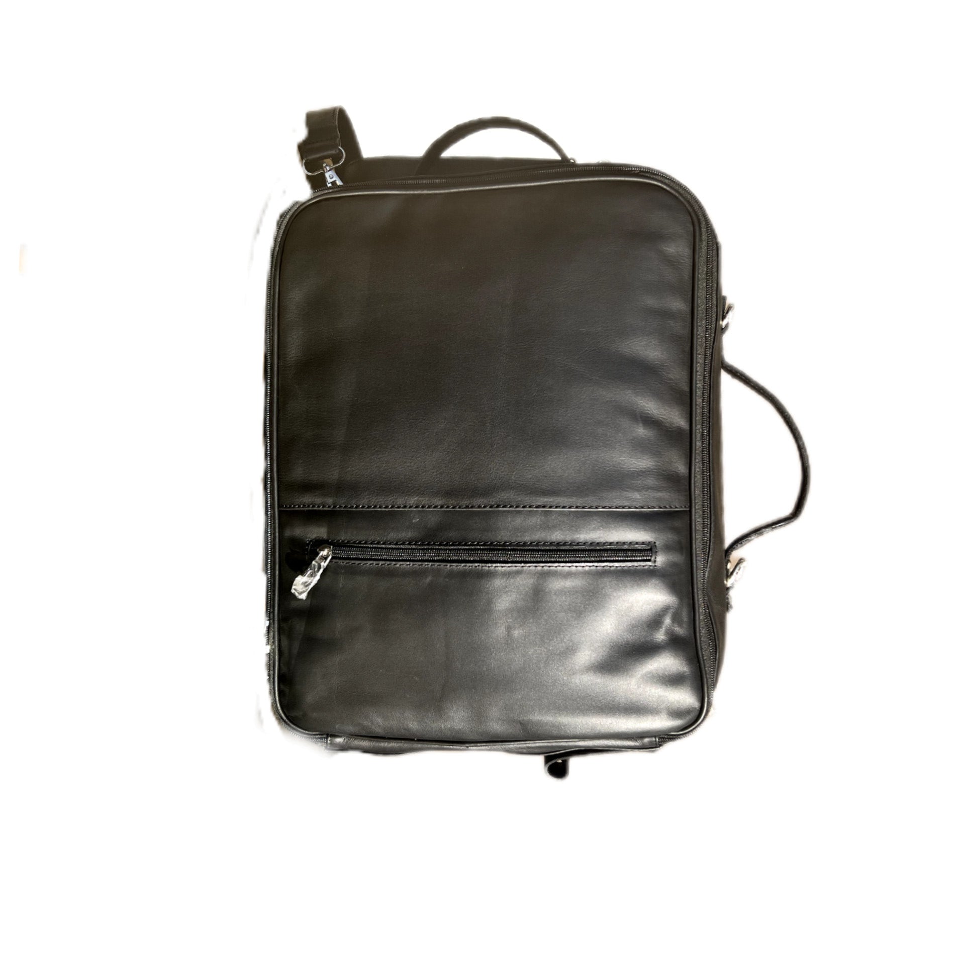 Leather All around Laptop bag - Black