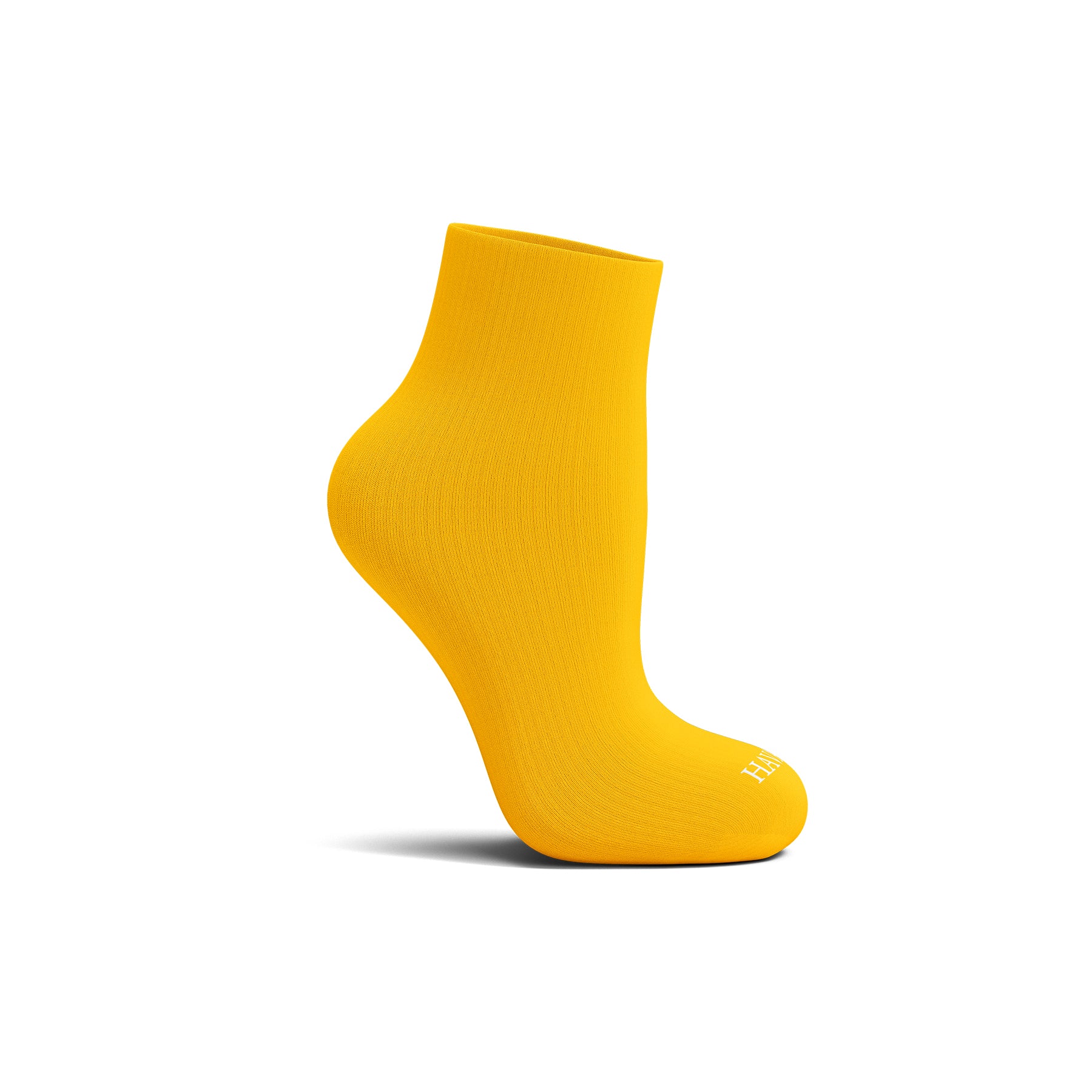 Cotton Quarter Ankle Socks – Yellow