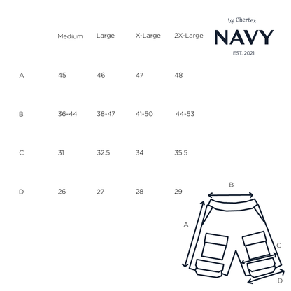 003 Cargo Shorts White