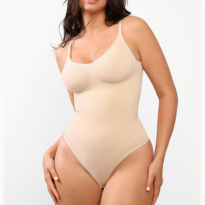 Seamless Body Shaper Thong Beige