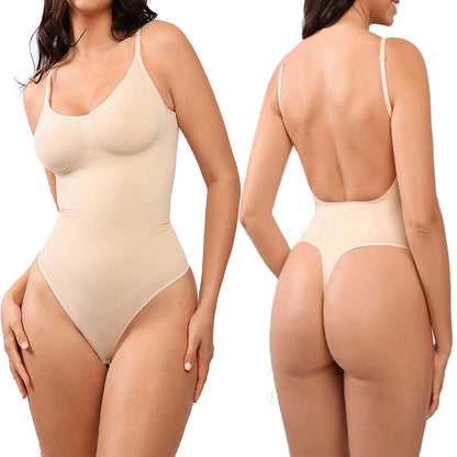 Seamless Body Shaper Thong Beige