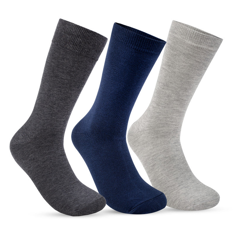 Pack Of 3 Long-Half Terry plain Socks