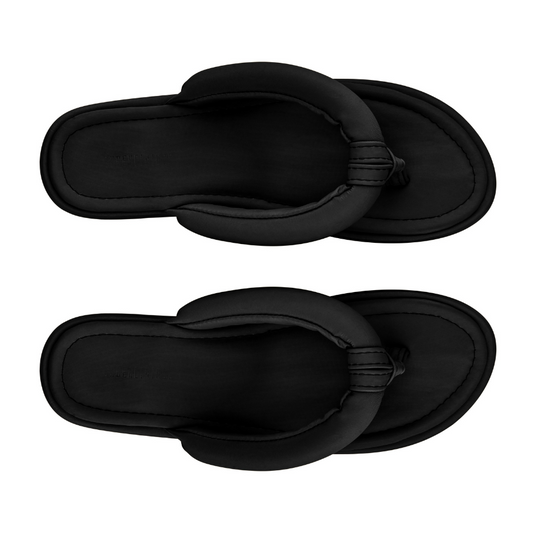 Playa Black Waterproof Beach Slippers