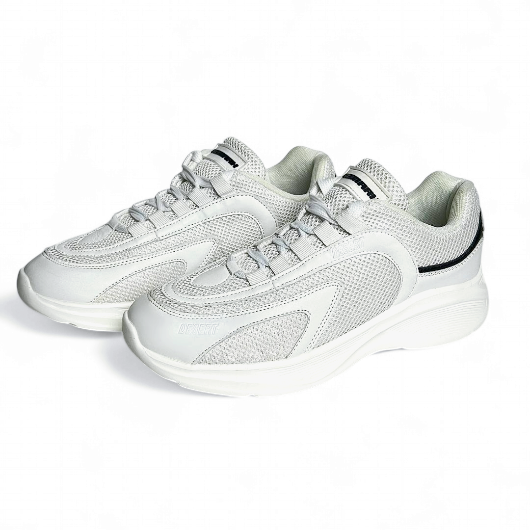 Mesh Shadow Men Sneakers - White