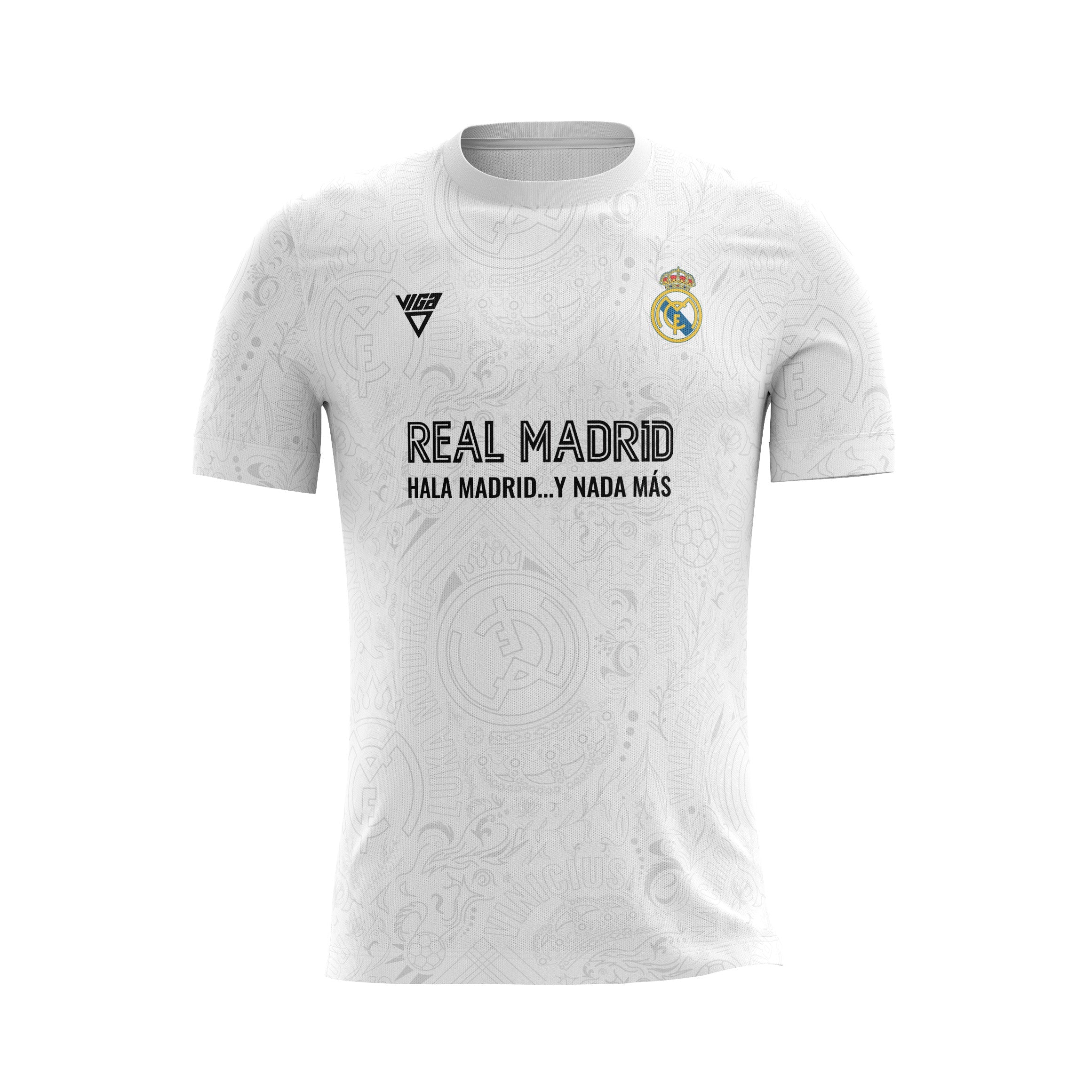 Polyester Mesh Real Madrid Jersey – White