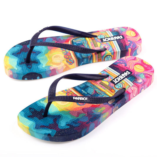 Rubber Summer Slipper - Multicolor