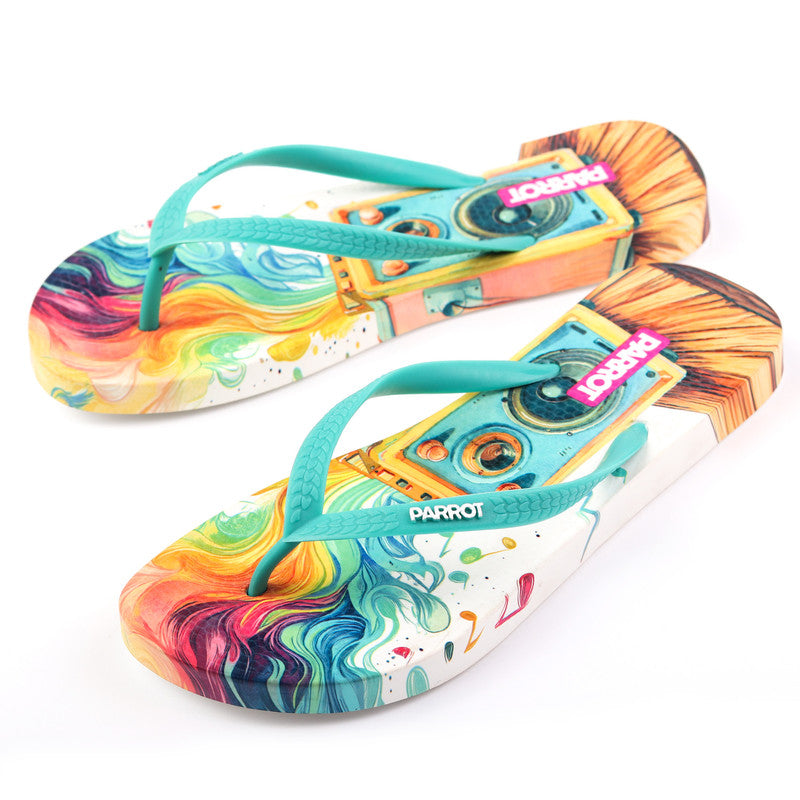 Rubber Summer Slipper - Multicolor