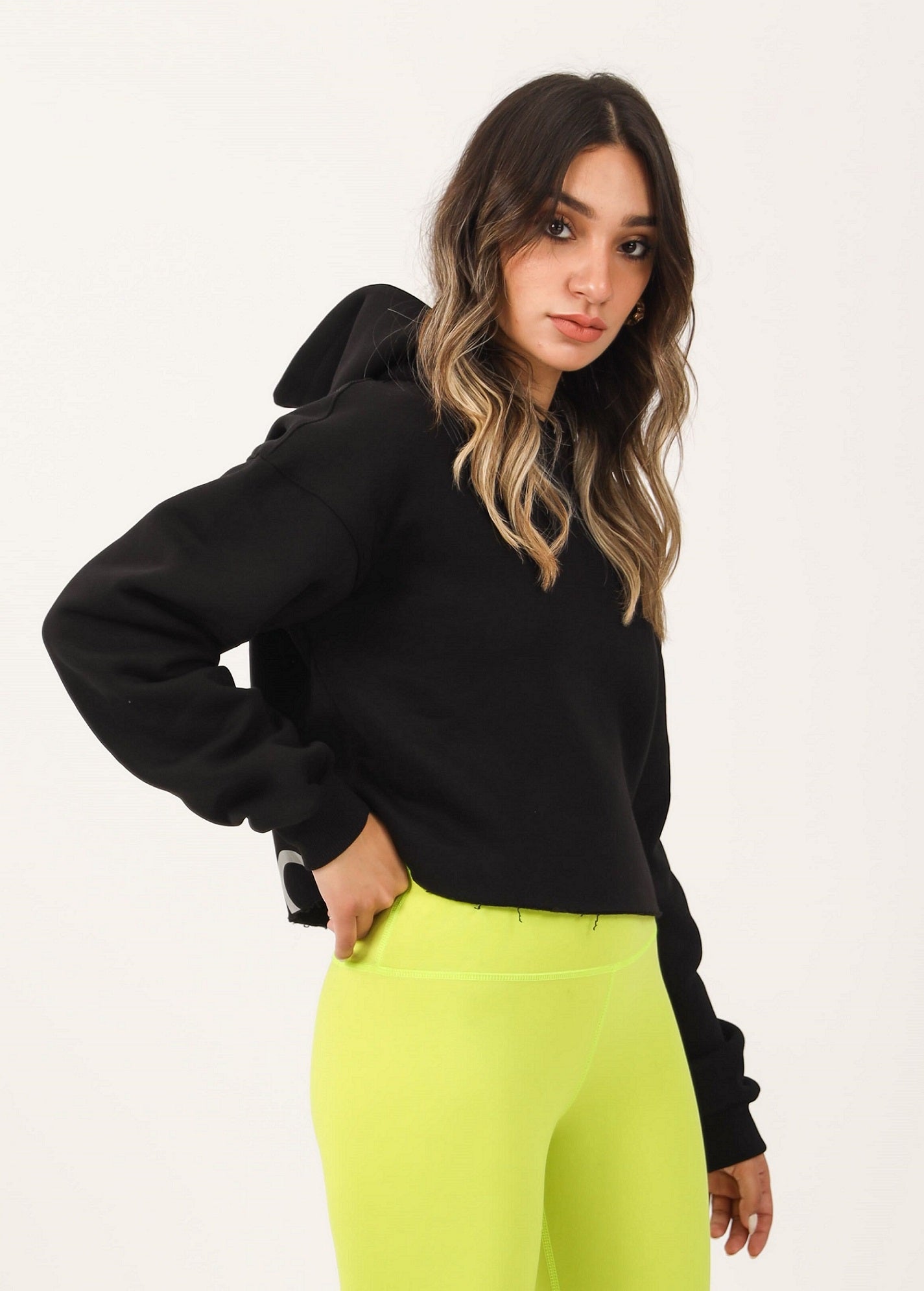 Over Sized Cropped Hoodie