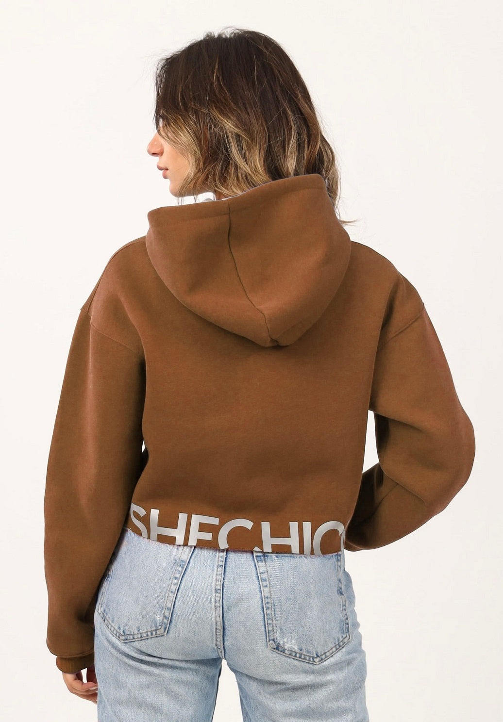 Over Sized Cropped Hoodie