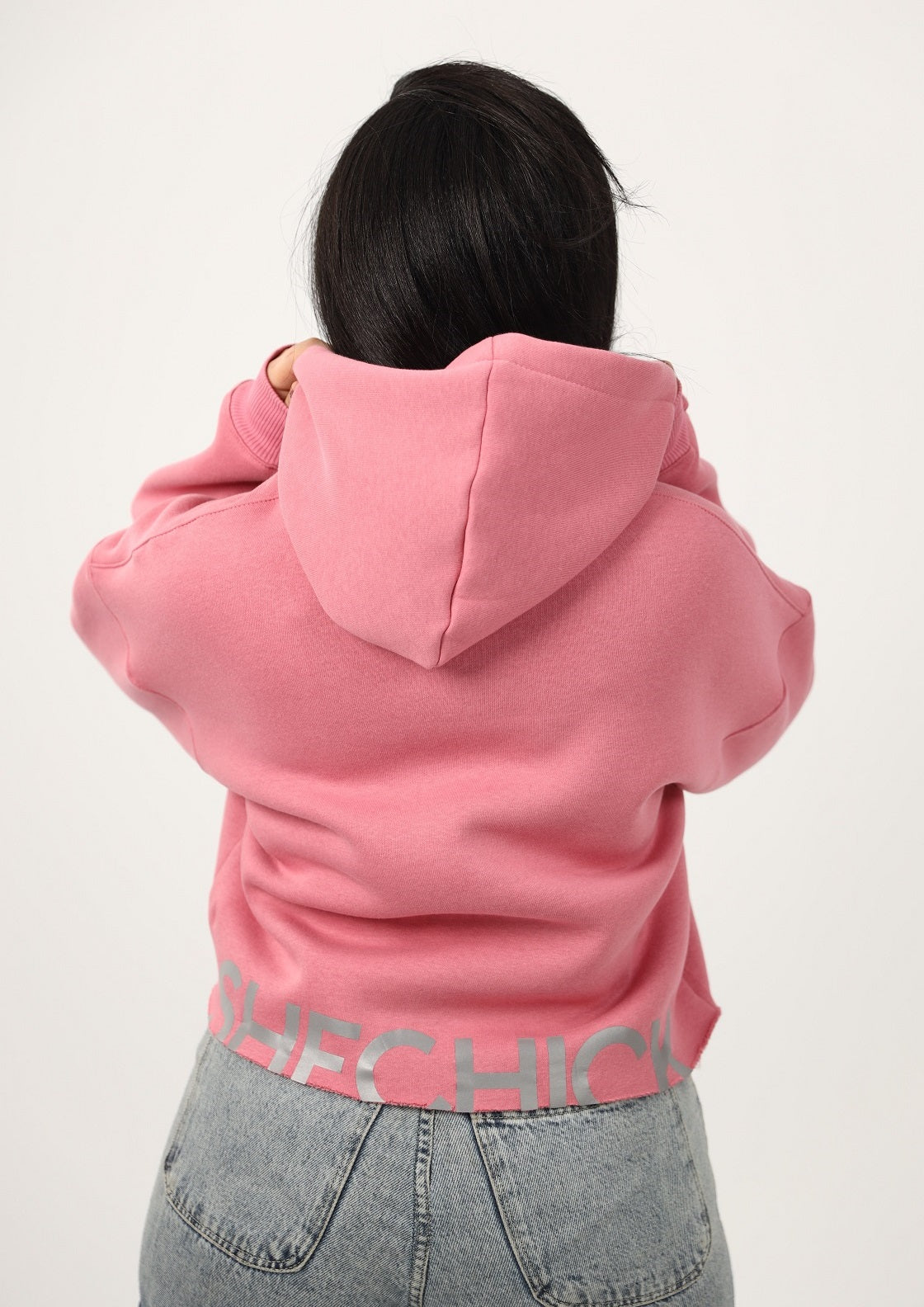 Over Sized Cropped Hoodie