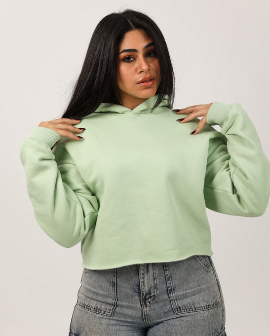 Over Sized Cropped Hoodie