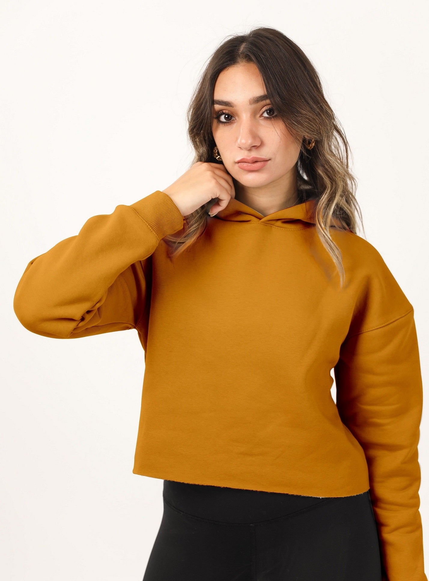 Over Sized Cropped Hoodie