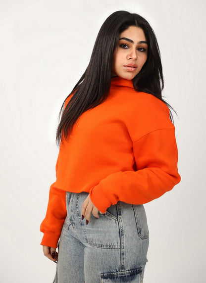 Over Sized Cropped Hoodie