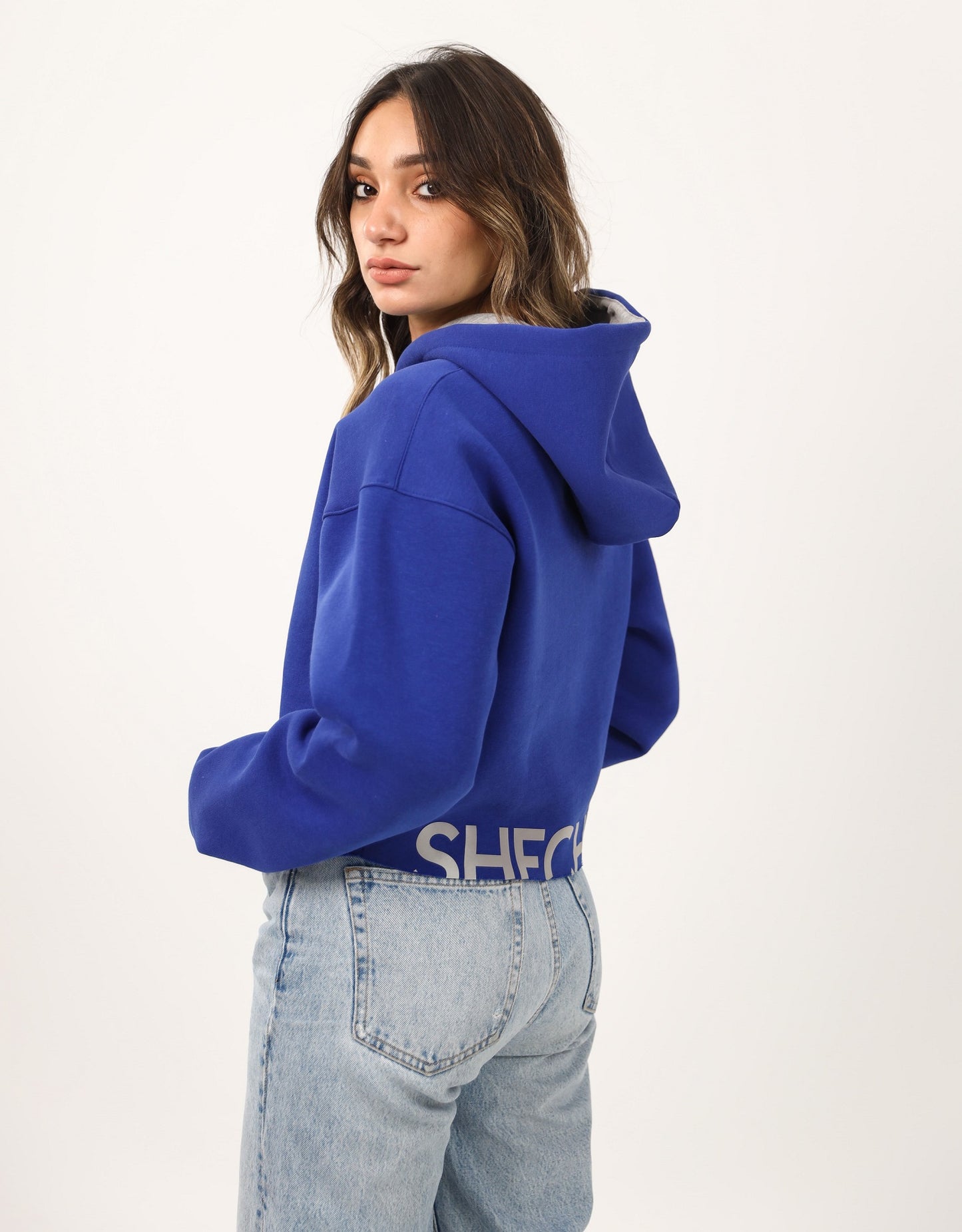 Over Sized Cropped Hoodie