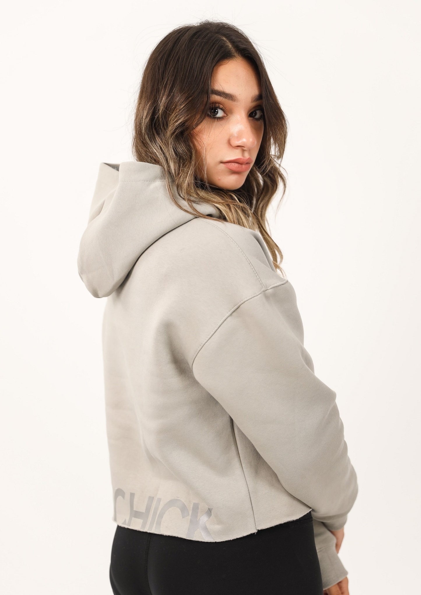 Over Sized Cropped Hoodie