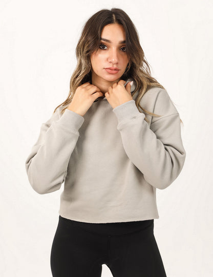 Over Sized Cropped Hoodie