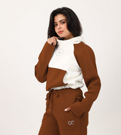 Drawstring Cropped Hoodie