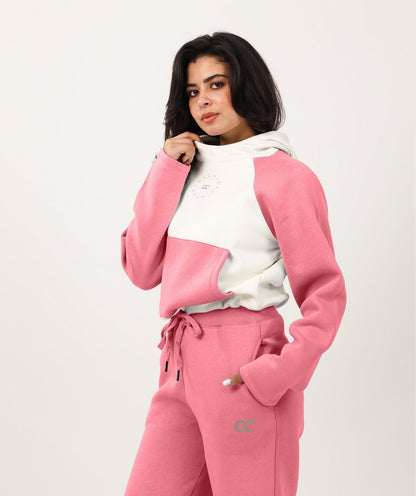 Bi-Tone Cropped Hoodie