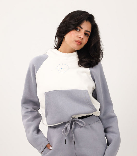 Drawstring Cropped Hoodie