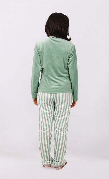 Long Sleeve Striped Pajama Set