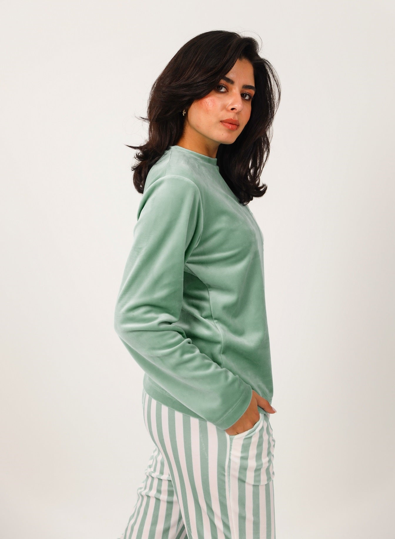 Long Sleeve Striped Pajama Set