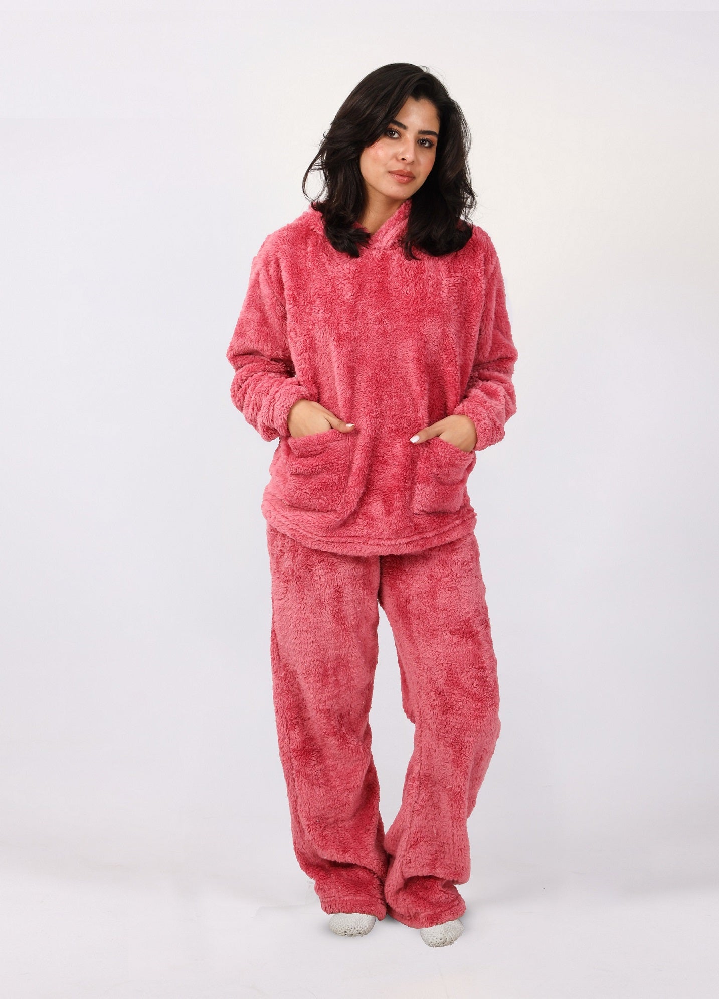 Teddy Hoodie Pajama Set