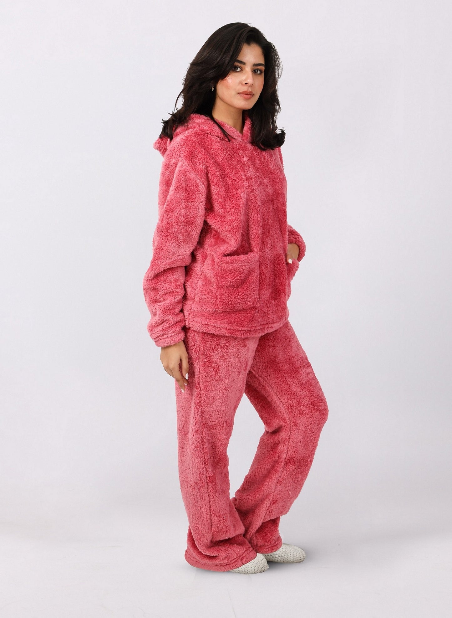 Teddy Hoodie Pajama Set