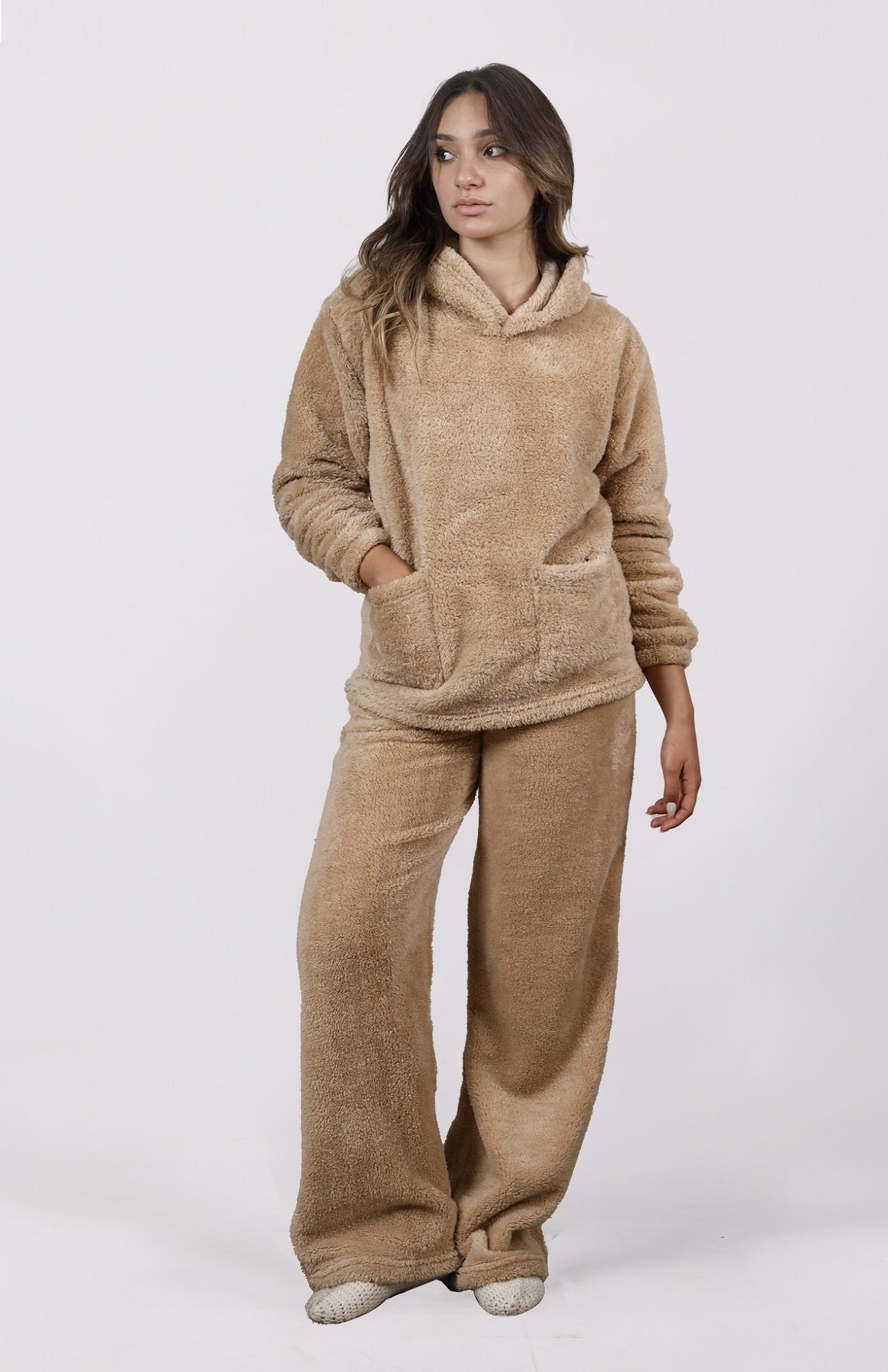 Teddy Hoodie Pajama Set