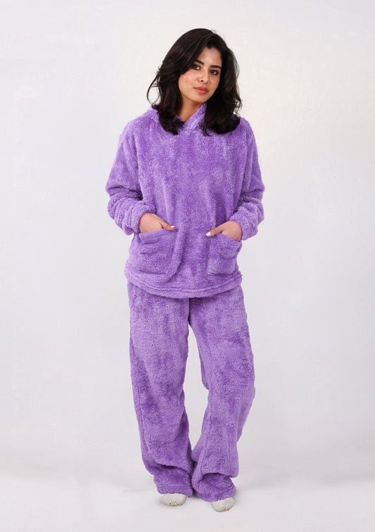 Teddy Hoodie Pajama Set