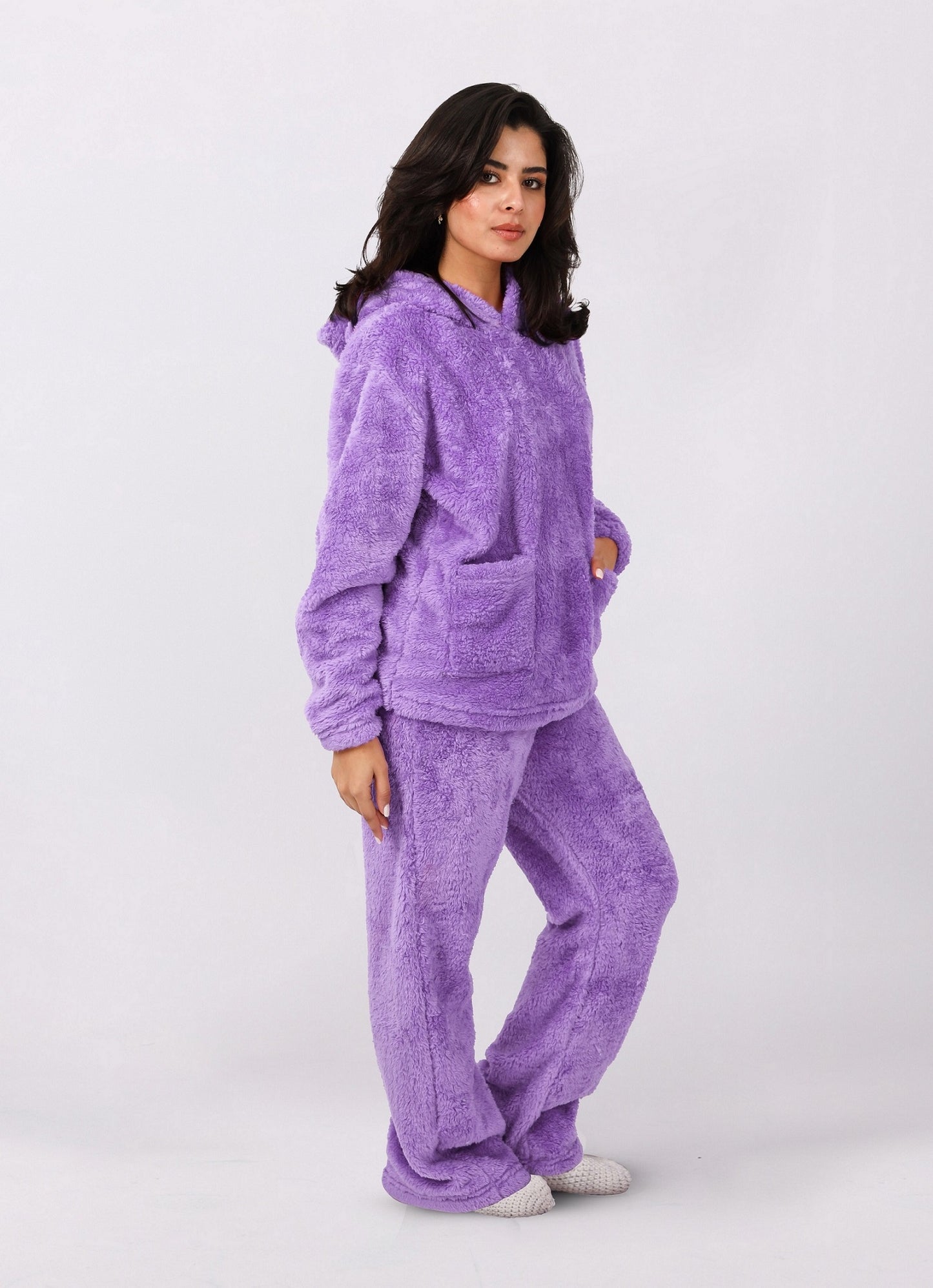 Teddy Hoodie Pajama Set