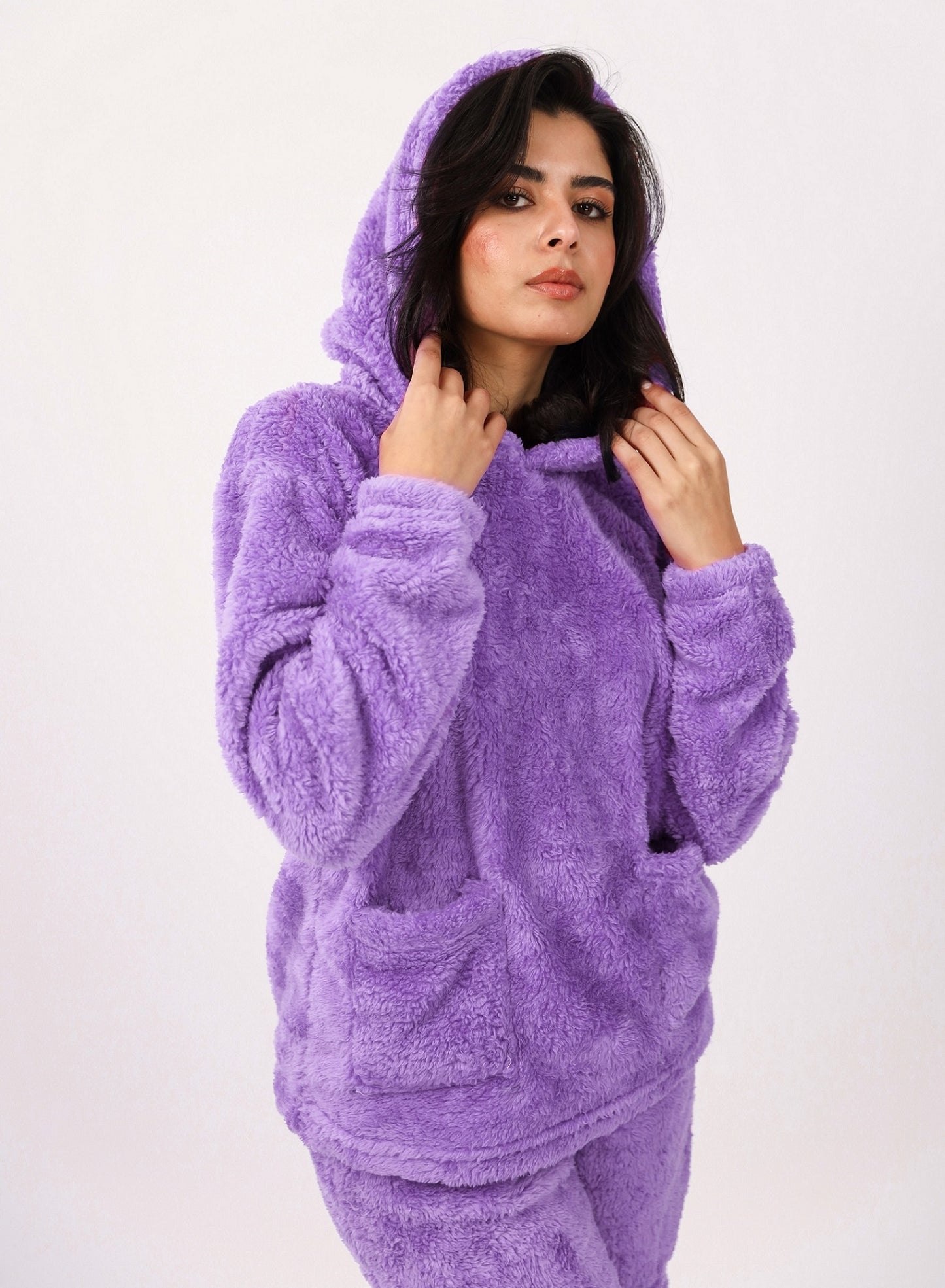 Teddy Hoodie Pajama Set