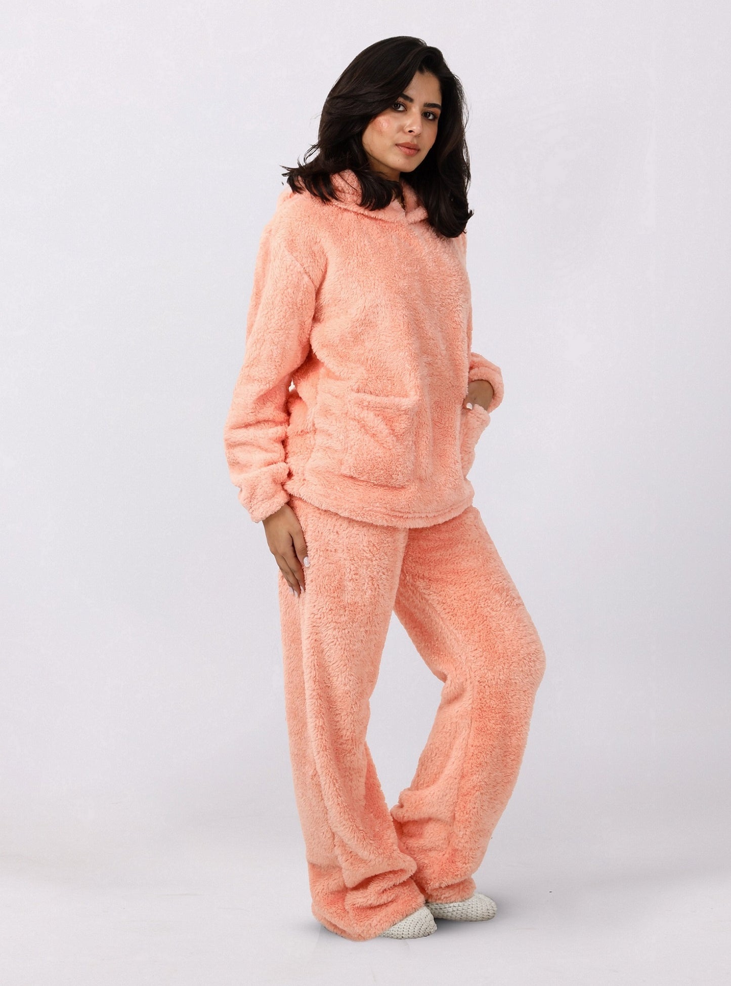 Teddy Hoodie Pajama Set