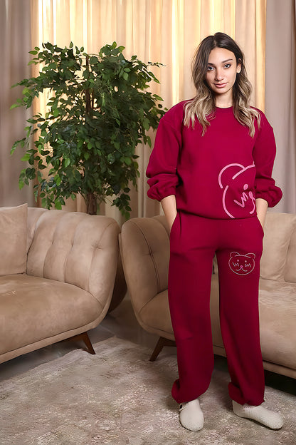 Cute Teddy Bear Printed Set