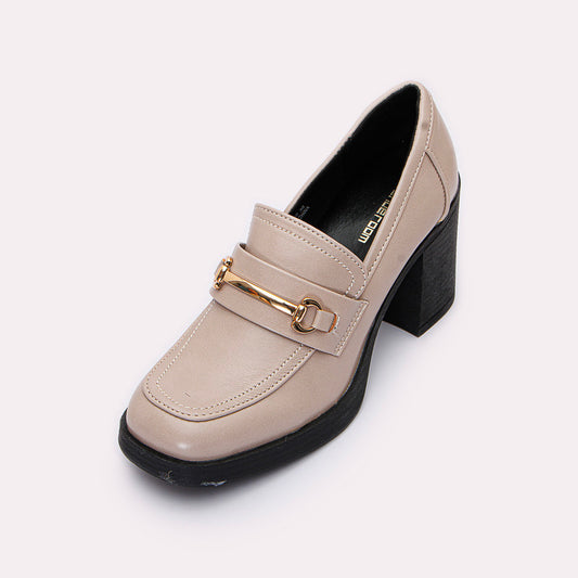 Elegant Moccasin Shoes with High Heel