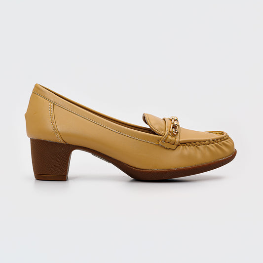 Chunky platform loafers - Beige
