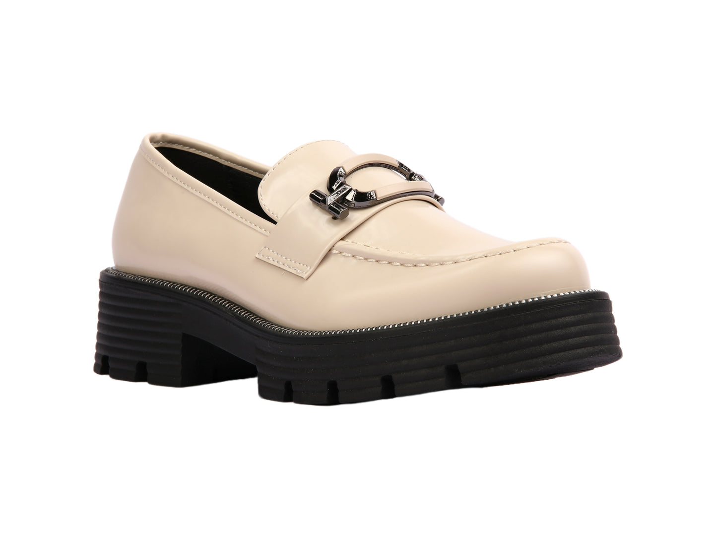 Classic Chunky Heel Loafer Shoes