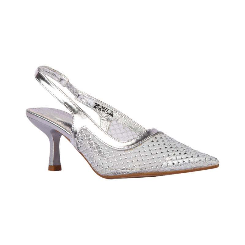 Slingback Studded Soiree Pumps