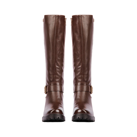 Side Buckle and Zipper  Boot