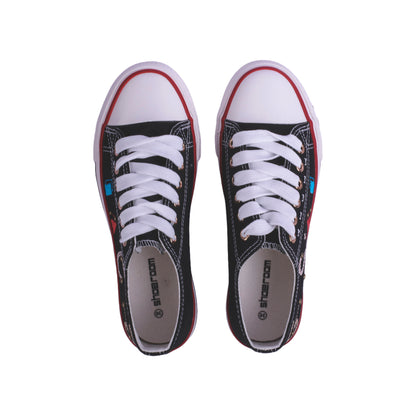 Low-top canvas sneakers - Black