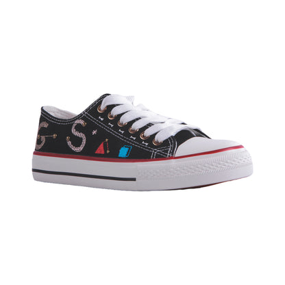 Low-top canvas sneakers - Black