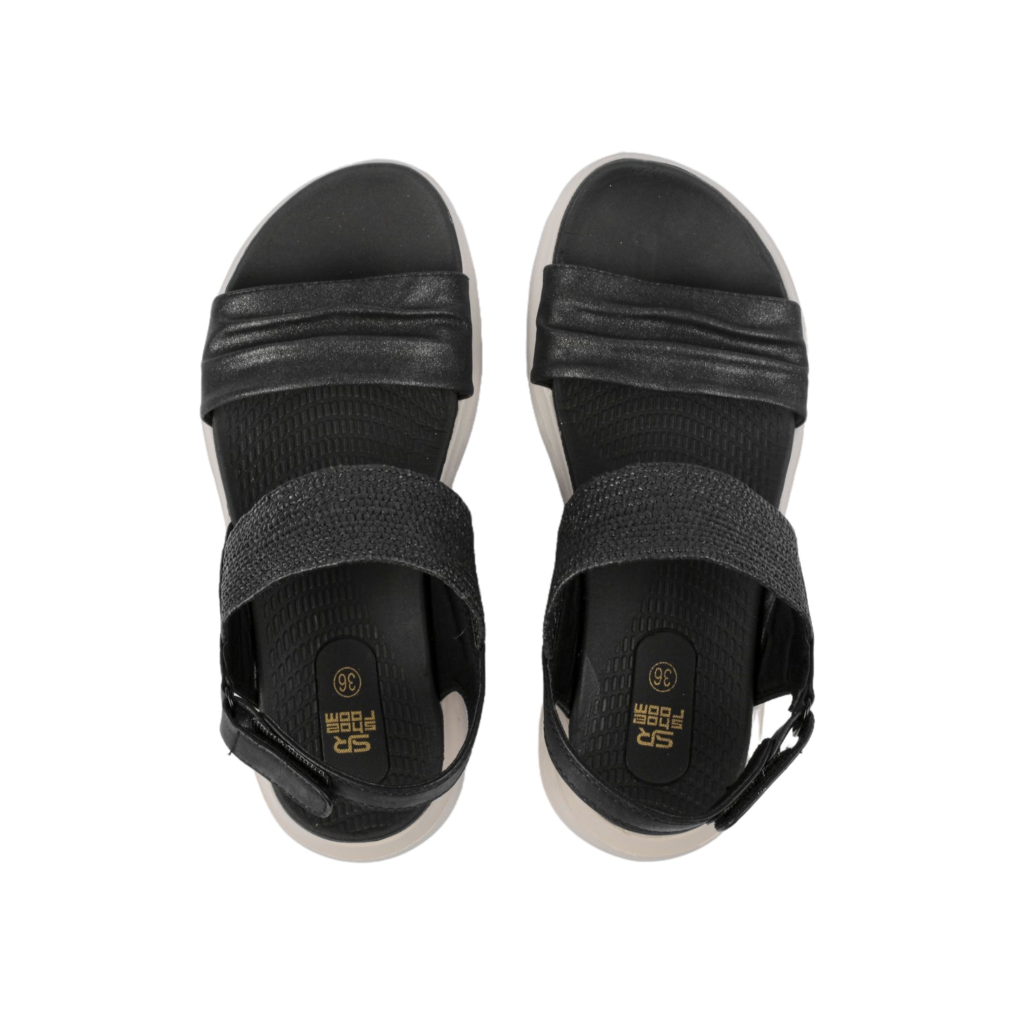 Open-toe sandal - black