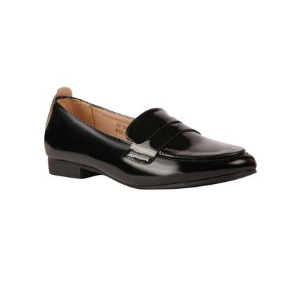 PU Leather Classic Loafers - Black
