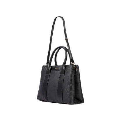 Flocked Leather Hand Bag