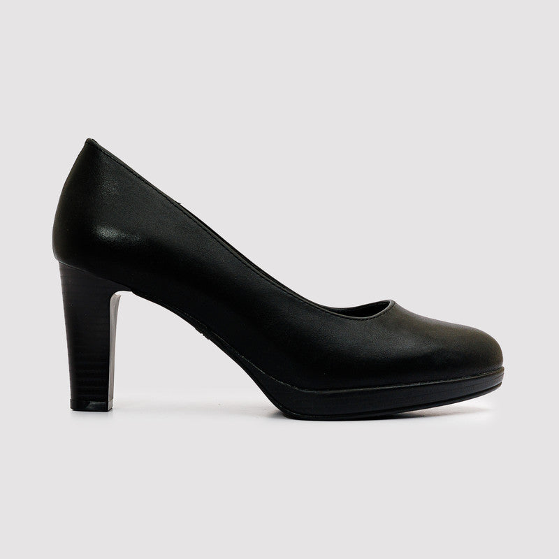 Classic Block Heel Pumps – Black (SR-3032)