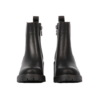 Pu Leather Embellished Half Boots – Black (SR-3346)