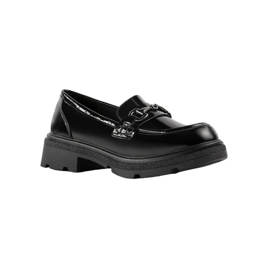 Pu Leather Plain Loafers – Black Patent (SR-3413)