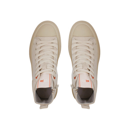 Suede Leopard High-Top Sneakers – Beige (SR-3496)